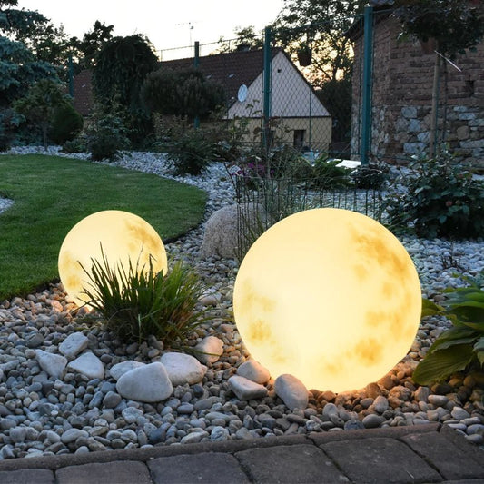 Tuinlamp Maanvorm – Oplaadbare LED Buitenlamp voor Sfeervolle Verlichting – Weerbestendig en Energiezuinig 1