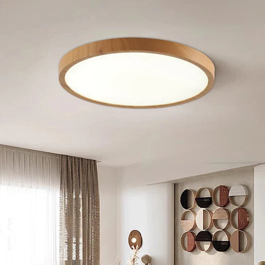 Ultradunne Ronde Plafondlamp met LED Verlichting en Verstelbare Sfeer – Modern Plafonniere voor Slaapkamer en Woonkamer 2