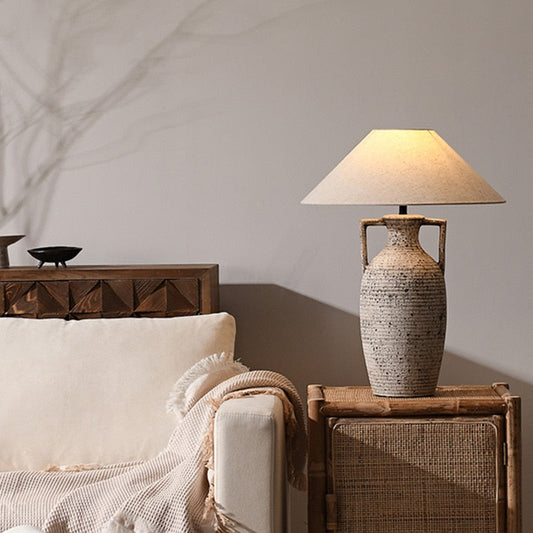 Grote Japandi Tafellamp – Stijlvolle Verlichting voor Woonkamer of Slaapkamer