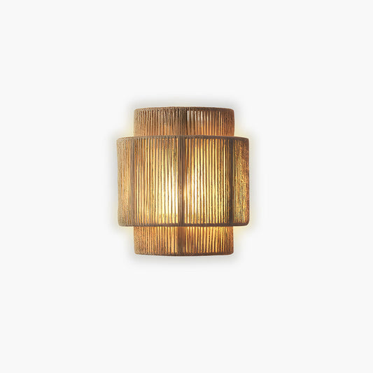 Wandlamp van Natuurlijke Materialen met Touwcompositie – 25x23 cm voor Binnen, LED Inclusief, Ideaal voor Woonkamer en Slaapkamer 1