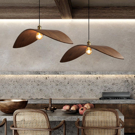 Hanglamp Eettafel – Houten Japandi Stijl voor Woonkamer of Eetkamer Verlichting