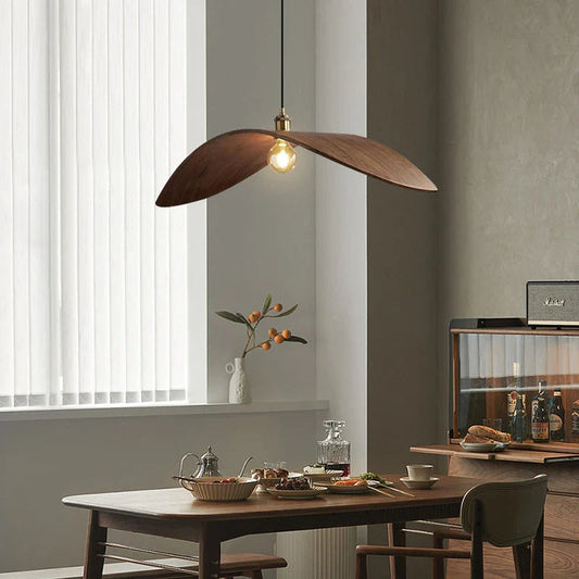 Hanglamp Eettafel – Houten Japandi Stijl voor Woonkamer of Eetkamer Verlichting