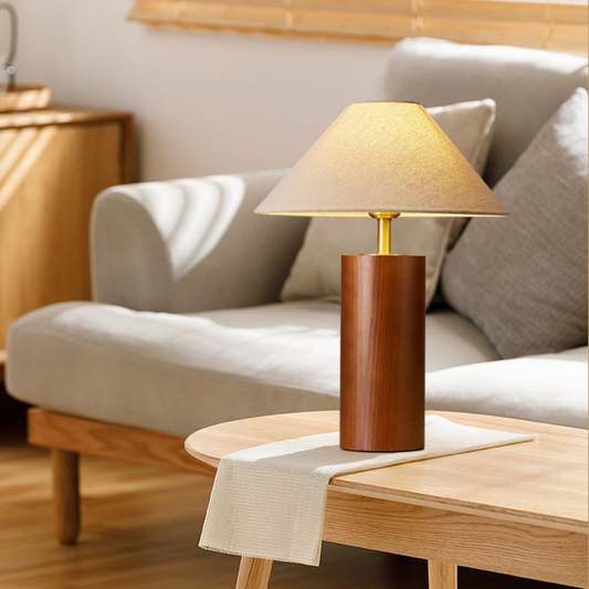 Houten Tafellamp – Stijlvolle Japandi Verlichting voor Sfeervolle en Functionele Ruimtes