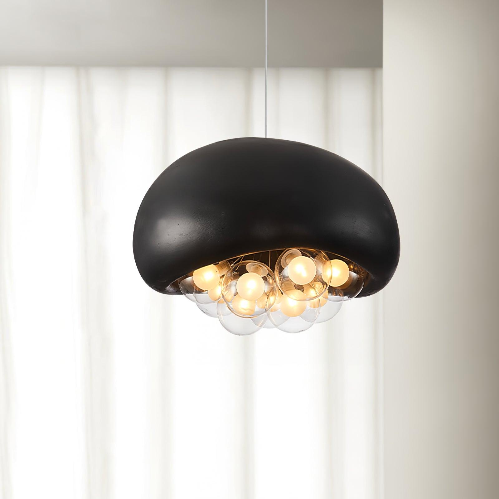 Variant image for Hanglamp Zwart met Verstelbare Hoogte – Moderne Eetkamer Lamp voor Woonkamer en Eettafel, Bubbels Design-2