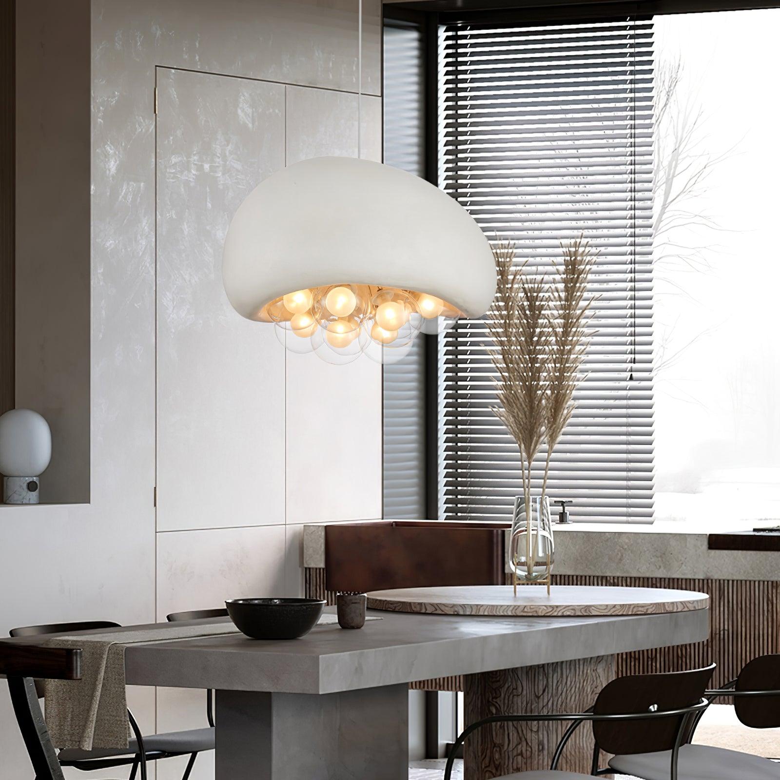 Hanglamp Zwart met Verstelbare Hoogte – Moderne Eetkamer Lamp voor Woonkamer en Eettafel, Bubbels Design 6