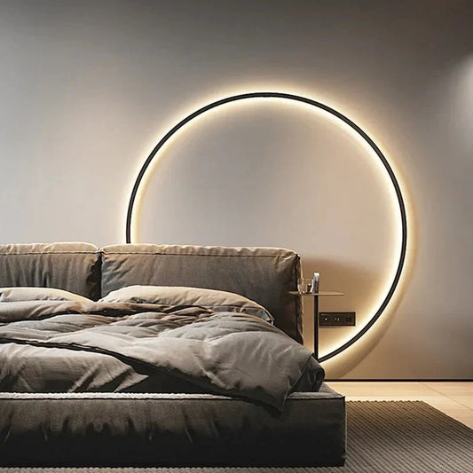 Minimalistische Ronde Wandlamp LumiRing – Eenvoudig Ontwerp voor Zachte Verlichting in Binnenruimtes 2