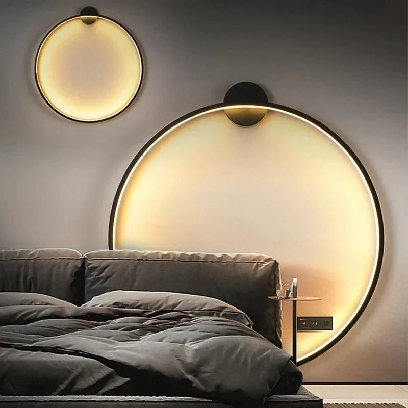 Minimalistische Ronde Wandlamp LumiRing – Eenvoudig Ontwerp voor Zachte Verlichting in Binnenruimtes 3