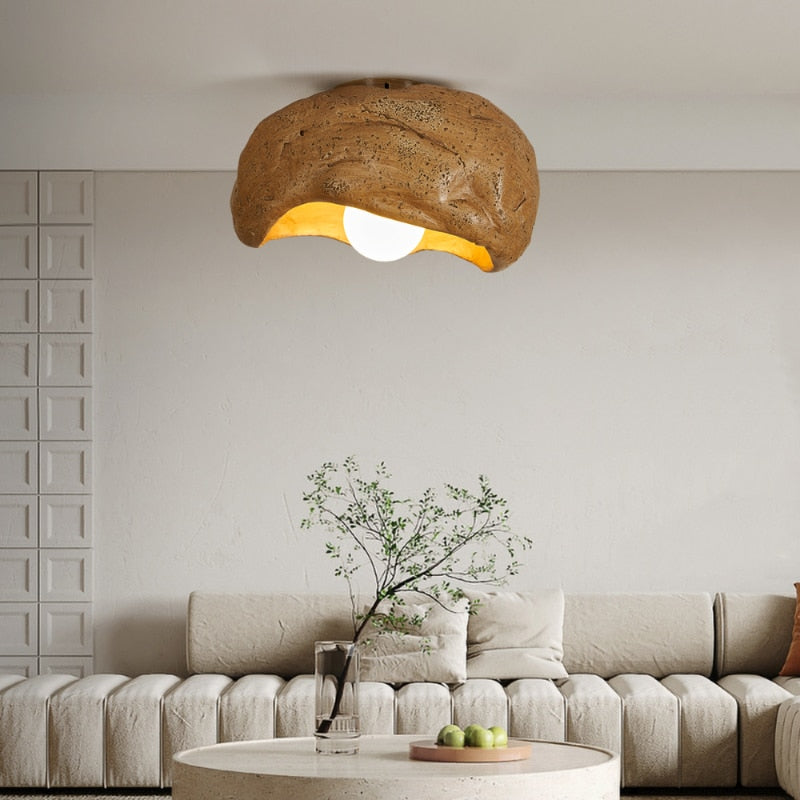 Plafondlamp – Japandi Stijl Plafonniere voor Slaapkamer en Interieur met LED Verlichting