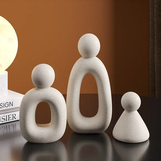 Minimalistische Familie Beeldjes