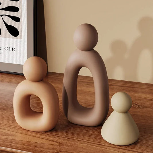Minimalistische Familie Beeldjes