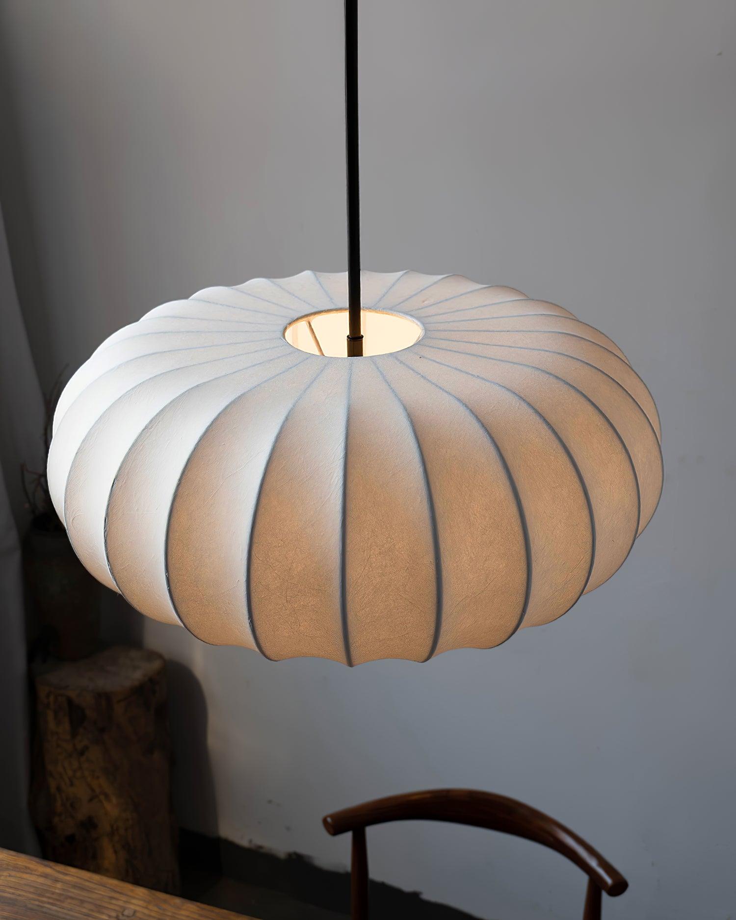 Verona Hanglamp van Natuurlijke Materialen – Minimalistisch Design voor Eettafel en Woonkamer, 30-50cm Diameter 5