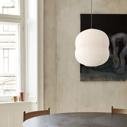 Mini Hanglamp van Washi Papier - Handgemaakt, LED Compatibel, Moderne Woonkamer Lamp voor Slaapkamer en Eetkamer 1