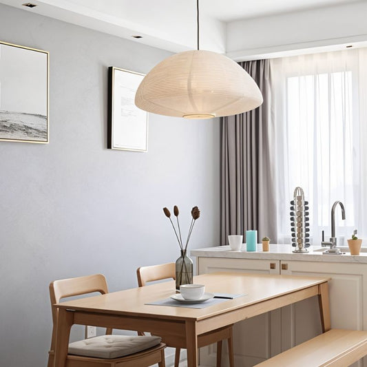 Moderne Hanglamp van Washi-Papier voor Eettafel, Woonkamer of Slaapkamer – Warme Sfeer en Minimalistisch Design 2