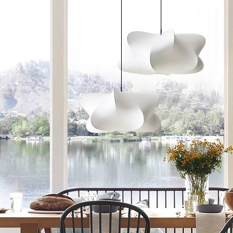 Wabi Sabi Zijde Hanglamp – Elegante Woonkamer Lamp voor Moderne Interieurs, Delicaat Ontwerp met E27 Fitting 6