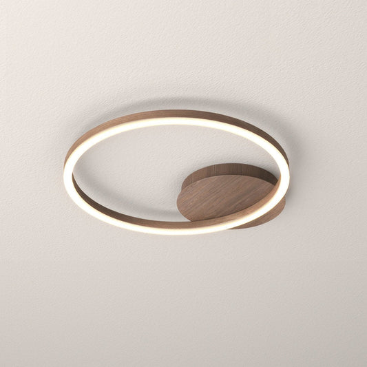 Zwarte LED Plafondlamp met Elegante Ring – Modern Design Plafonniere voor Slaapkamer en Woonruimte 1