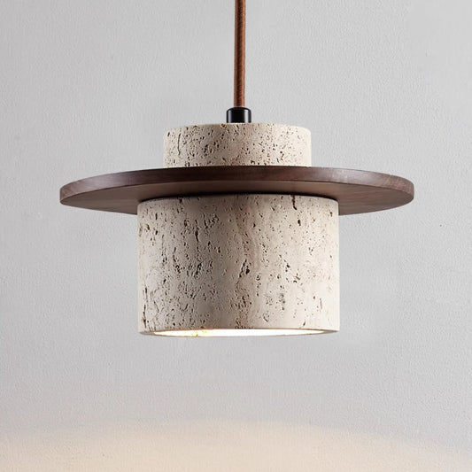 Travertin Hanglamp voor Moderne Interieurs